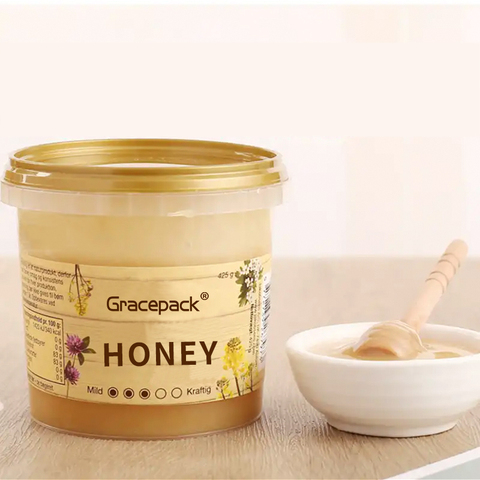 Hot Sale Mini Clear Pail Food Grade Bucket With Handle for Ice Cream, Butter, Honey