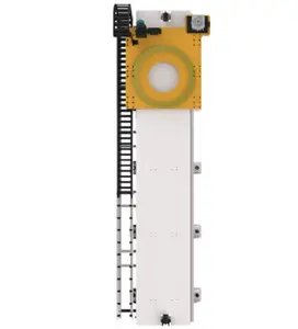 O robô de manuseio R-2000iC/210L Fanuc pode ser emparelhado com trilhos-guia e acessórios SCHUNK