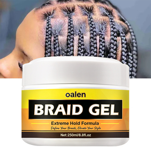 Gel coiffant à l'aloe vera et aux herbes 250 ml, à base d'eau, fixation forte, anti-frisottis, sans rinçage, pour les torsades et les bords <span class=keywords><strong>des</strong></span> locks - Product Image 1