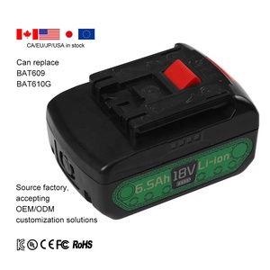 Batería de Repuesto de Litio de <span class=keywords><strong>18V</strong></span> para <span class=keywords><strong>Bosch</strong></span>, Compatible con BAT609 BAT610 BAT618 BAT619 BAT620 GBA18V80, Batería Profesional para Herramientas Eléctricas - Product Image 1