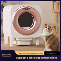 Caja de Arena Automática para Gatos, Dispositivo Sanitario para el Hogar, Fácil de Usar, para Gatos de Interior, Gestión Diaria de la Limpieza