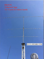 Antenne Yagi à 3 éléments KB2 K3S 14/21/28 MHz, antenne Yagi à faisceau de 10/15/20 mètres