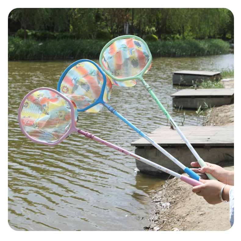 Green Colorful Landing Net Pole