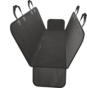 Funda de Asiento de Coche para Perro Oxford Negra de Lujo, Antideslizante, Ecológica, de Algodón, Fácil de Limpiar, Alfombrilla para Mascotas - Product Image 1