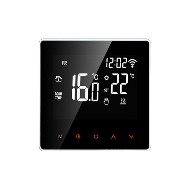 WiFi Smart Thermostat Single Pole Voice Control Touch LCD Display Electric Floor Heating 16A Gas Boiler Heating Water for App