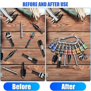 โรงงาน<span class=keywords><strong>ราคา</strong></span>ทนทาน 1/4 นิ้ว Hex Shank พวงกุญแจขยายไขควง Bits ผู้ถือซ็อกเก็ตอะแดปเตอร์เจาะบิตเปลี่ยนอย่างรวดเร็วบิต H - Product Image 2