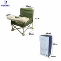 Plateau de siège d'appoint en métal pliable portable pour bébé chaise de voyage de Table à manger pour tout-petits avec conception sans pointe pour une utilisation intérieure et extérieure
