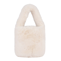 Sac fourre-tout Sherpa pour femmes Sac à main en fausse fourrure Sac à main en peluche pelucheuse Sacs à main mignons Petits fourre-tout Hiver Mode Sacs à main