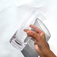 Tasse en verre transparente avancée moyenne ancienne Ins Style vin français niche en verre droit pour eau champagne jus