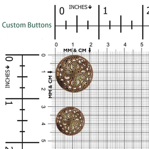 Buttons Customize Antique Gold Cloth Suit Jeans Coat Gold Sew Buttons Metal Logo Shank Buttons For Garment Customization