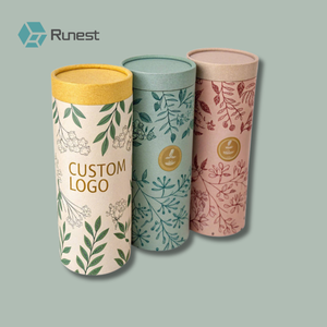 Envase <span class=keywords><strong>de</strong></span> <span class=keywords><strong>Cartón</strong></span> Reciclado con Impresión Personalizada y Relieve, Cilindro <span class=keywords><strong>de</strong></span> <span class=keywords><strong>Papel</strong></span> <span class=keywords><strong>para</strong></span> Almacenamiento <span class=keywords><strong>de</strong></span> Té, Café, Especias y Alimentos - Product Image 1