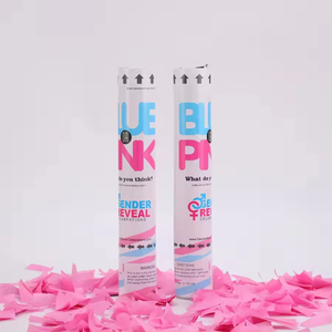 Cannone Sparacoriandoli Biodegradabile Colorato per Feste di Compleanno, Baby Shower e Rivelazione del Sesso del Bambino - Product Image 5