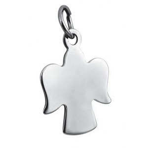 Colgante de Ángel Plateado de 22x29.5mm, Joyería de Plata, Regalo - Product Image 1