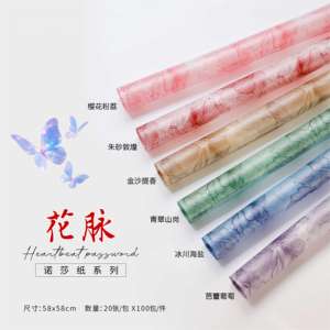 Nouveau <span class=keywords><strong>NOSA</strong></span> papier fleur impulsion saint valentin bouquet de fleurs étanche à la main bricolage papier d'emballage fleuriste emballage - Product Image 1