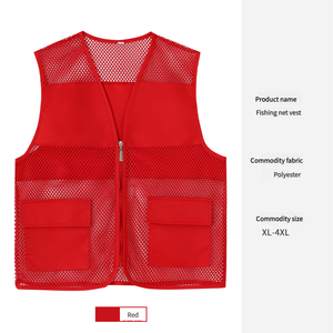 Vente chaude <span class=keywords><strong>Pas</strong></span> <span class=keywords><strong>Cher</strong></span> Gilets Volontaires Gilet Filet <span class=keywords><strong>De</strong></span> Pêche Personnalisé Gilet Réfléchissant Activité Publicitaire Vêtements <span class=keywords><strong>De</strong></span> <span class=keywords><strong>Travail</strong></span> Logo Personnalisé - Product Image 6