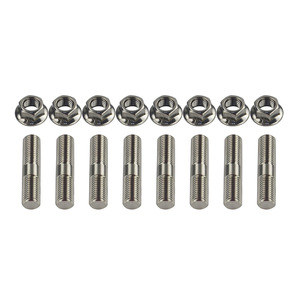 Kit de boulons de moyeu de roue à double extrémité PQY M10x1.25 en acier inoxydable 44 mm avec écrou pour remplacement et réparation - Product Image 5