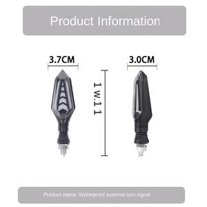 Manufacturers Sell 12V Double-Sided LED Running Water Arrow Turn Signal Modified Lamp for <b>Off</b>-<b>Road</b> Motorcycles <b>Lighting</b> System - Product Image 3