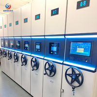 Estanterías Móviles Industriales Compactables, Sistema de Almacenamiento Ajustable de Alta Resistencia para Almacén
