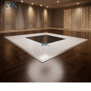 Wedding Outdoor Indoor Quick Installation 4x4ft Square Dance Floor Panels Portable White for Event Stage - Product Image 1