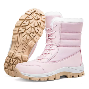 Bottes de randonnée légères pour femmes, imperméables, en cuir et caoutchouc, vente en gros pour chaussures d'extérieur, bout rond, antidérapantes. - Product Image 6