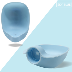 Mangkuk air hewan peliharaan pola polos luar ruangan portabel Dispenser desain Modern hadiah untuk anjing kucing hewan kecil - Product Image 2