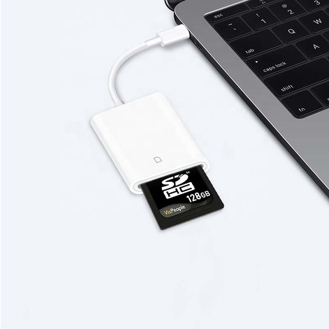 USB C Type C to SD Card Camera Reader Adapter