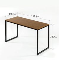 Modern Studio Collection Soho Mesa de escritorio Escritorio de computadora Mesa de comedor rectangular Fácil montaje Embalaje de pedido por correo