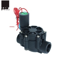 Vanne solénoïde 100 dB 1 pouce, intelligente, en ligne, pour l'arrosage des jardins, l'aménagement paysager, l'irrigation, AC/DC, verrouillage, DN25 32 1 pouce, filetage BSP NPT, nylon