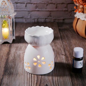 Ceramic Essential <strong>Oil</strong> <strong>Burner</strong> Flower Aroma <strong>Burners</strong> Aromatherapy Wax Warmer Holder Candle Scented <strong>Diffuser</strong> - Product Image 4