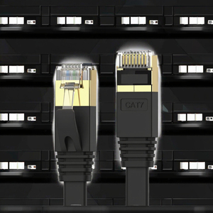 Cabo Ethernet <span class=keywords><strong>RJ45</strong></span> Plano <span class=keywords><strong>Cat</strong></span> 7 Blindado à Prova d'Água 10Gbps 600MHz de 10M com Cobre Trançado para PS5/4/<span class=keywords><strong>3</strong></span> Xbox Modem Roteador LAN - Product Image 3
