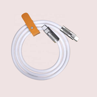 120W Charge rapide 6mm Silicone câble de Charge USB C à C connecteur en alliage de Zinc robuste DIY