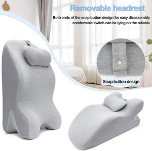 Luxury Dual Layer <b>Pillow</b> for Lovers Breathable Bamboo Cover Medical Grade Foam Office Nap <b>Bed</b> Reading Wellness Moments - Product Image 4