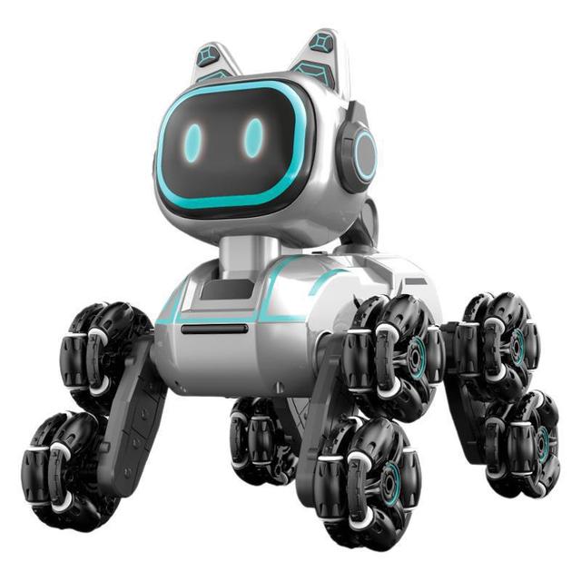 Eight-Wheel Smart Robot Dog Toy for Kids Remote Control RC Cars with Gesture Sensing Climbing Transforming Features
