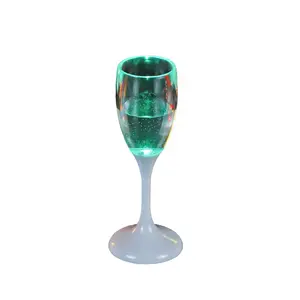 BSCI Certified Factory OEM Party suppliers Plastic 6 Colors Flashing Drinking Led Light Cup For Party