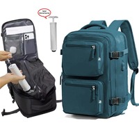 Sac à dos d'ordinateur portable de voyage léger et minimaliste de style nouveau, tendance et décontracté, en tissu Oxford, avec port USB, multifonctionnel
