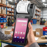 El más nuevo Android 12,0 6 pulgadas robusto PDAS 1D 2D escáner de código de barras Terminal de mano con lector biométrico de huellas dactilares en Stock