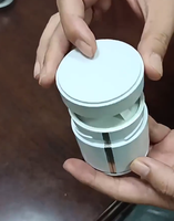 RTS 60*60/60*68mm 30g50g Boîte Vide de Qualité Alimentaire Petite Ronde Scellable pour Poudre de Matcha avec Couvercle Vissé Hermétique et Couvercle en Plastique Boîte en Métal