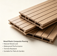 Planche de terrasse en WPC PE solide, imperméable, antidérapante, pour extérieur, terrasse, jardin, revêtement de sol en composite bois-plastique