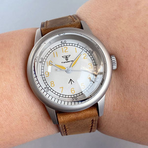 Reloj Minimalista con Esfera Blanca Tandorio 36mm NH35 Automático con Cristal de Zafiro Abombado Resistente al Agua 20ATM - Product Image 2