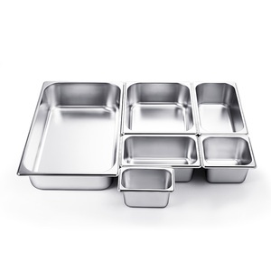 ゴールデンキー高品質ステンレス鋼201/304 GNスクエアビュッフェパンセット 1/1-1/9サイズ マット仕上げ食品保存容器 - Product Image 5