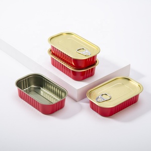 Latas <span class=keywords><strong>de</strong></span> Hojalata <span class=keywords><strong>de</strong></span> Dos Piezas para Alimentos, Resistentes a Altas Temperaturas, Serie Navideña, Latas Vacías para Sardinas, Cajas Metálicas con Tapa Sellada - Product Image 1