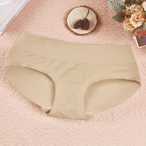 Wholesale XXL <strong>Size</strong> Menstrual Period Panties Solid Pattern Padded Underwear with Insert Pads for Women - Product Image 4