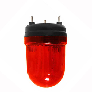 Feu de signalisation LED SW1101AJ 12V 24V 220V, rouge, rotatif, clignotant, montage mural, IP65, matériau PC - Product Image 3