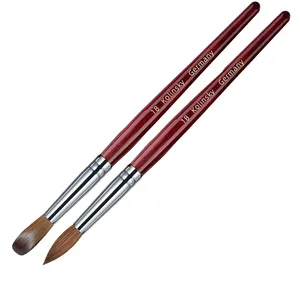 Kolinsky Acrylic Nail <b>Brush</b> 16# 18# Solid Wood Handle Professional Manicure <b>Brushes</b> for Powder Acrylic Application 24mm 25mm - Product Image 1