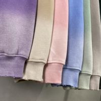 Nouvelle Collection 2023 : Ensemble de Survêtement Unisexe en Polaire Oversize, Effet Tie-Dye Faux, Délavé Soleil et Usé (Monkey Wash), Vente en Gros