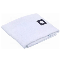 Serpillère jetable en coton avec logo personnalisé, manche en aluminium, tampon de nettoyage pour sols