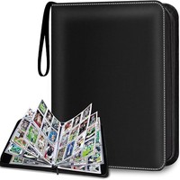 Álbum de Cartas de Juego PU, 900 Posiciones para Cartas, Libro Coleccionador de Cartas Pocket Monster de 9 Bolsillos
