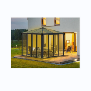 JBDhome Moderno Aluminio Vidrio Sunroom <span class=keywords><strong>Barato</strong></span> Marco de madera prefabricado con techo plano templado para residencial Villa <span class=keywords><strong>Solarium</strong></span> - Product Image 4