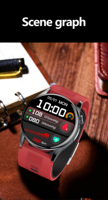 Reloj Inteligente para Hombre con ECG/PPG, Correa de Cuero, Resistente al Agua IP67, Carga Magnética, Pantalla AMOLED