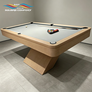 <span class=keywords><strong>Table</strong></span> <span class=keywords><strong>de</strong></span> billard S.Q.F <span class=keywords><strong>de</strong></span> style scandinave en bois massif avec plateau en ardoise <span class=keywords><strong>de</strong></span> qualité tournoi 7/8/9 pieds, feutre vert, design flottant, pieds en X - Product Image 5